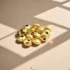 DIY handcrafted jewelry accessories with golden textured beads Specification image